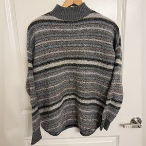 American Eagle Striped Turtleneck Sweater